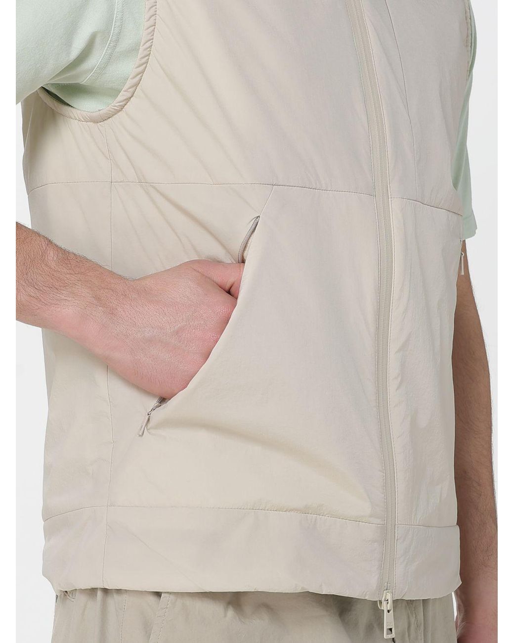 DUNO Gray Arlo Mirto Technical Fabric Vest for men