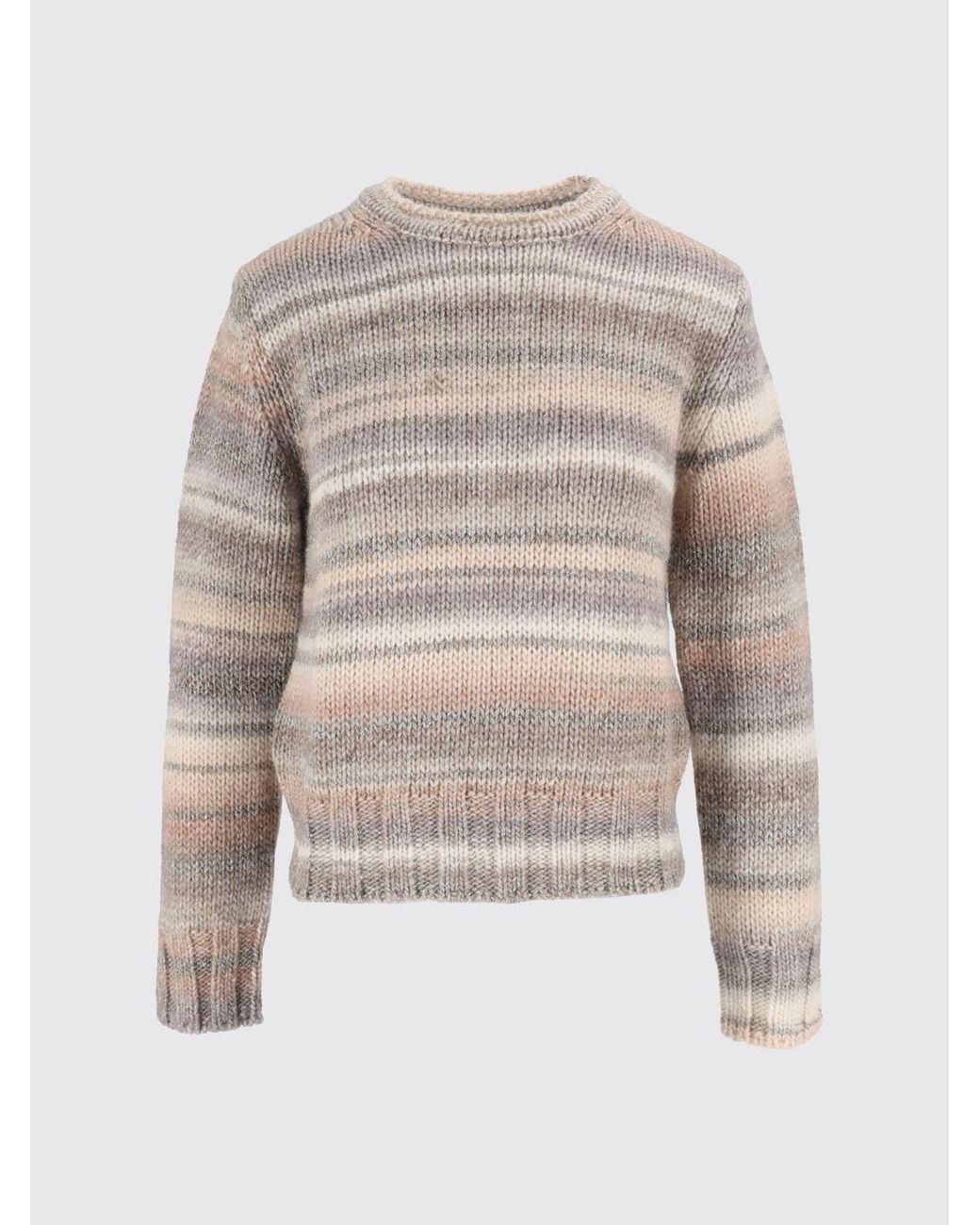 Kangra Blue Striped Wool-Blend Crewneck Jumper