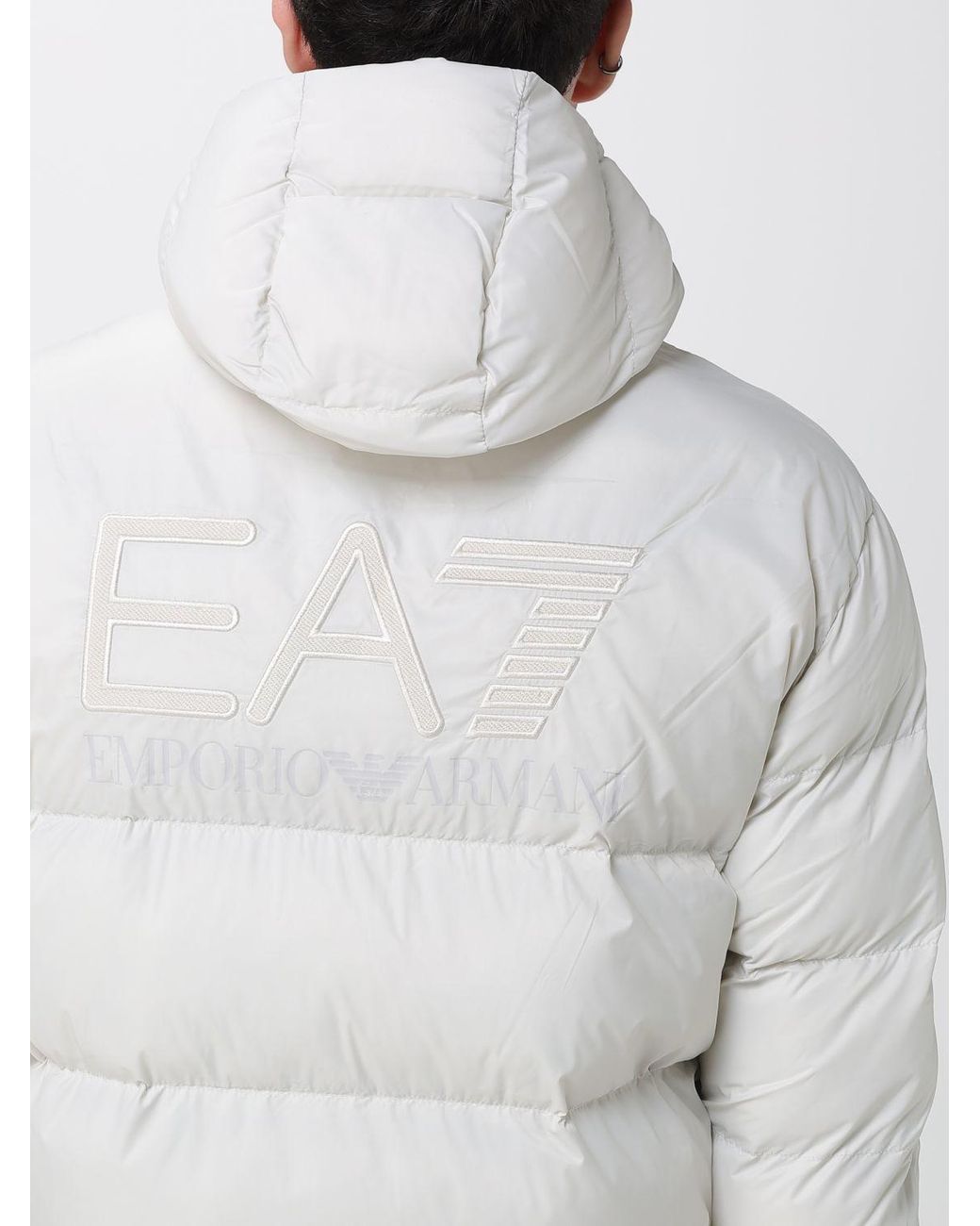 EA7 White Jacket for men