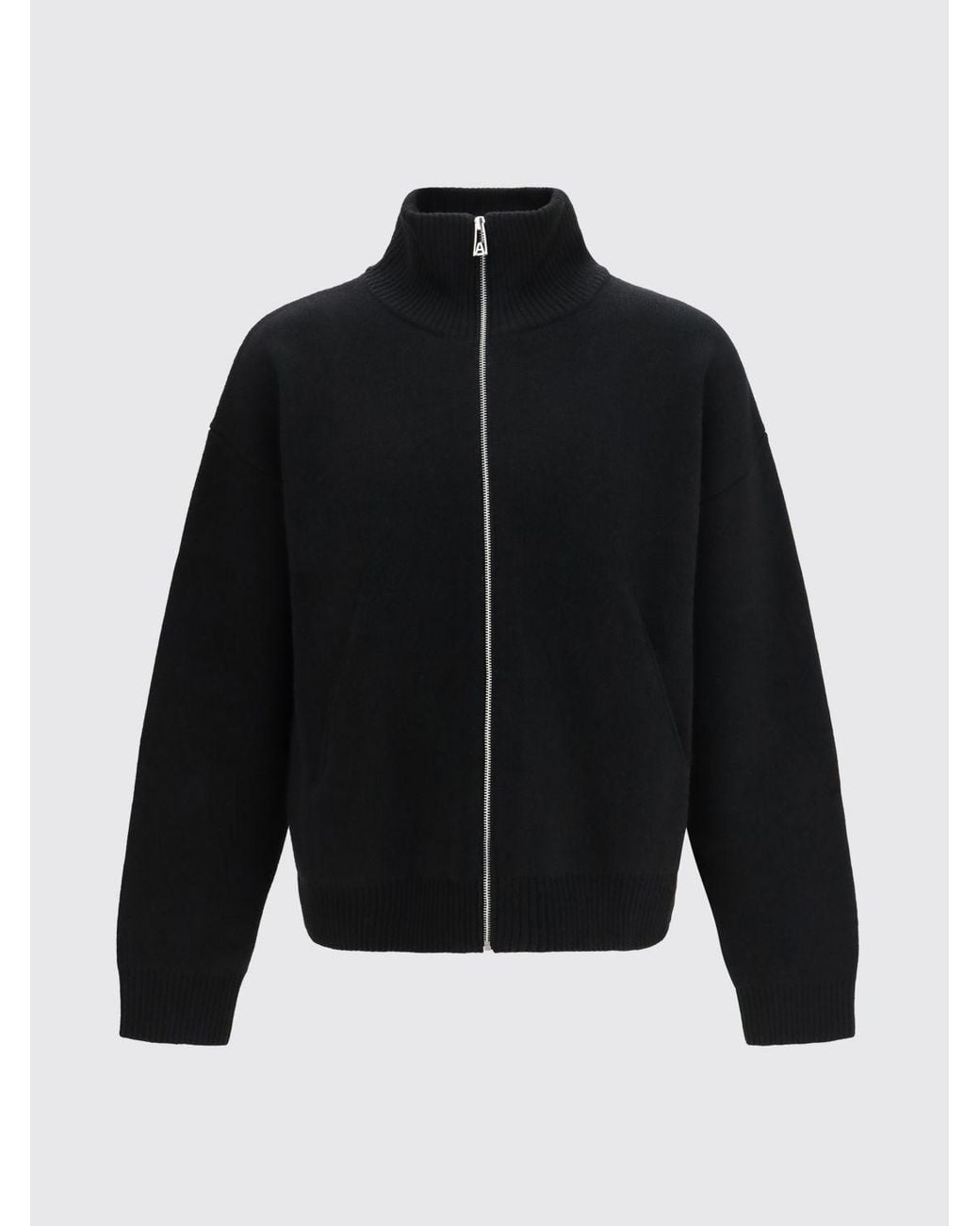 Axel Arigato Blue Merino Wool Zip-Up Roll-Neck Cardigan for men