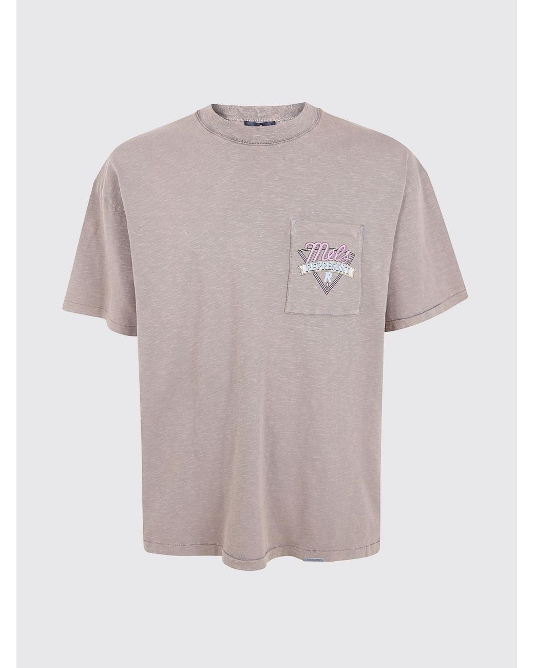 Represent Gray Mel's Diner X Cotton T-Shirt With Graphic Print for men