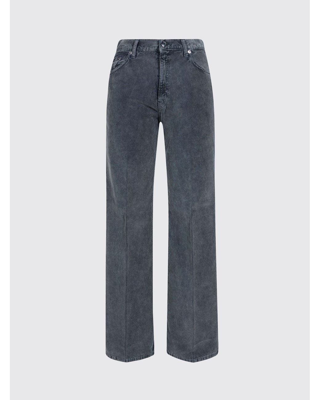 Haikure Blue Clara Mid-Rise Flared Corduroy Jeans