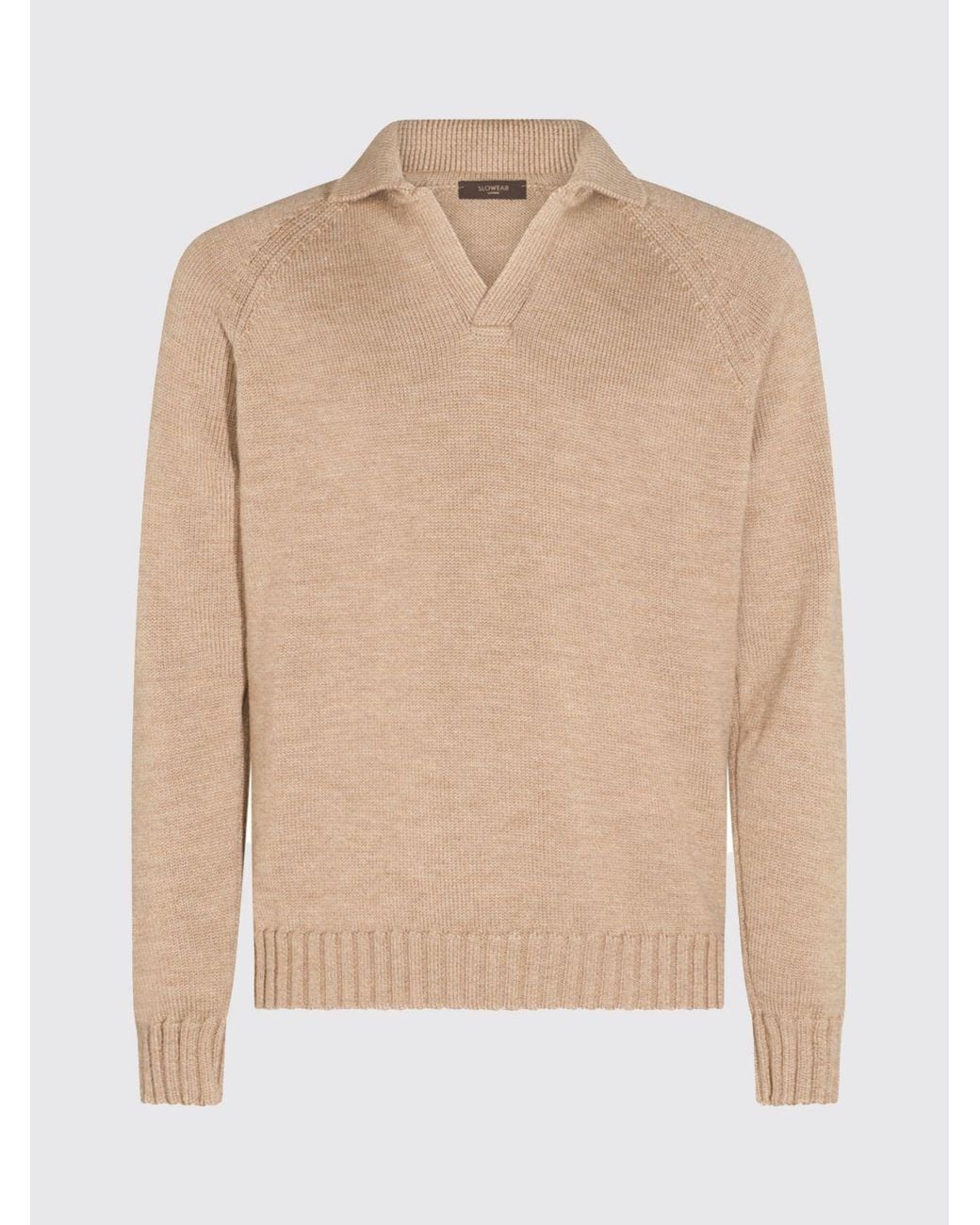 Zanone Natural Knit Polo Jumper for men