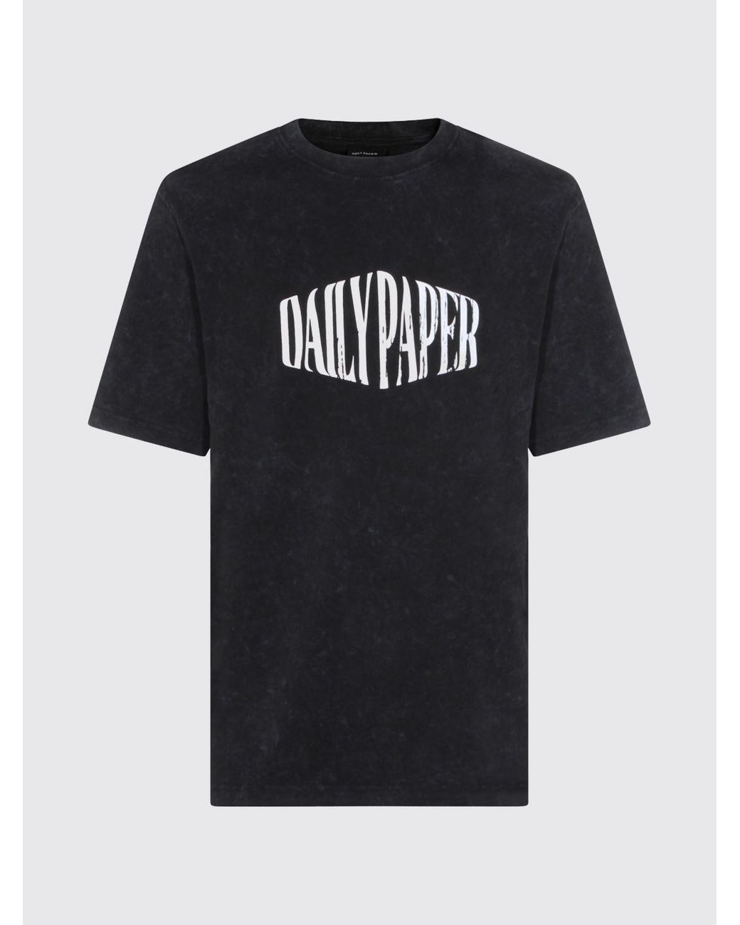 Daily Paper Black Cotton Crew Neck Pullover With Logo for men