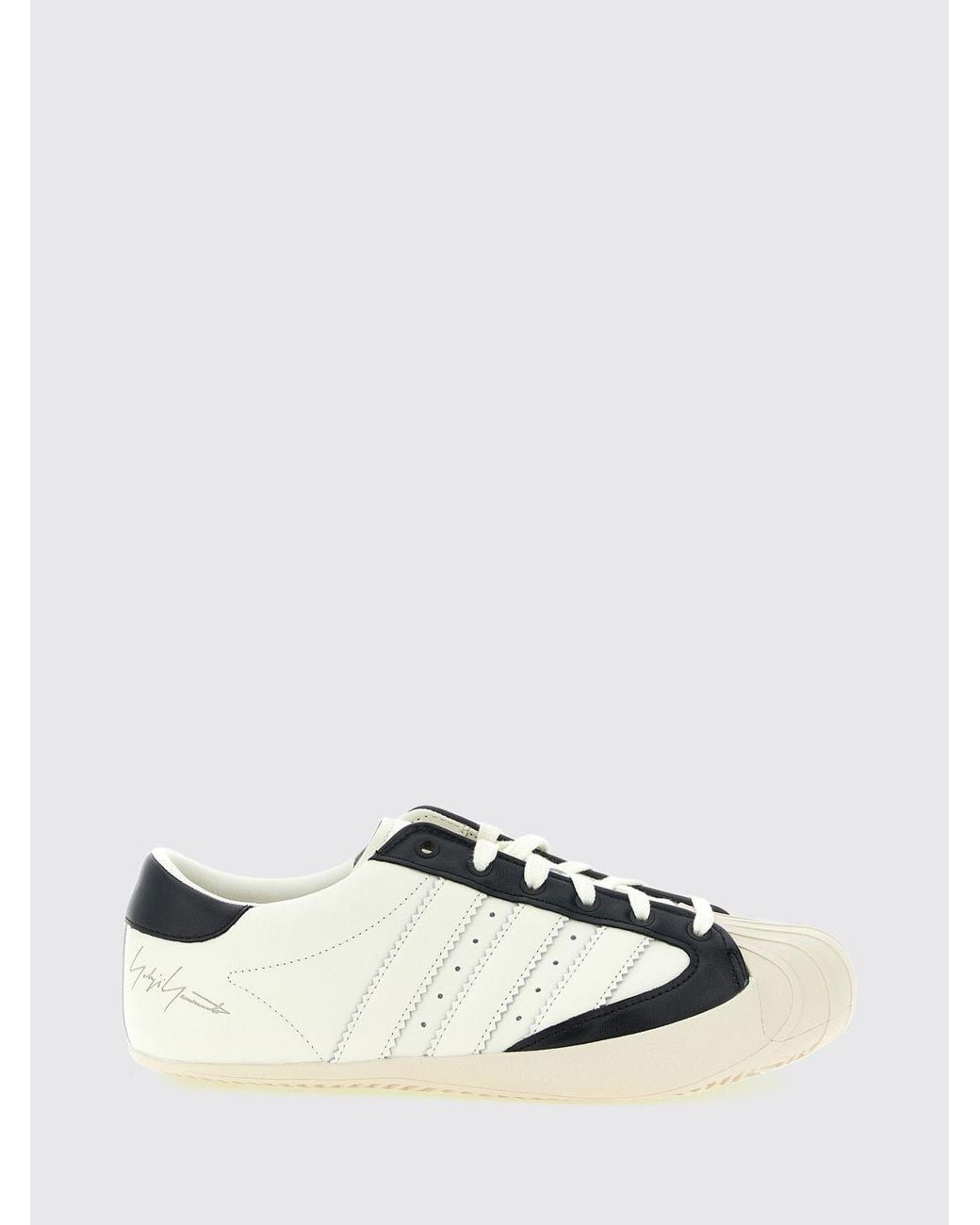 Y-3 Natural Superstar 3G Leather Trainers With Rubber Shell Toe for men