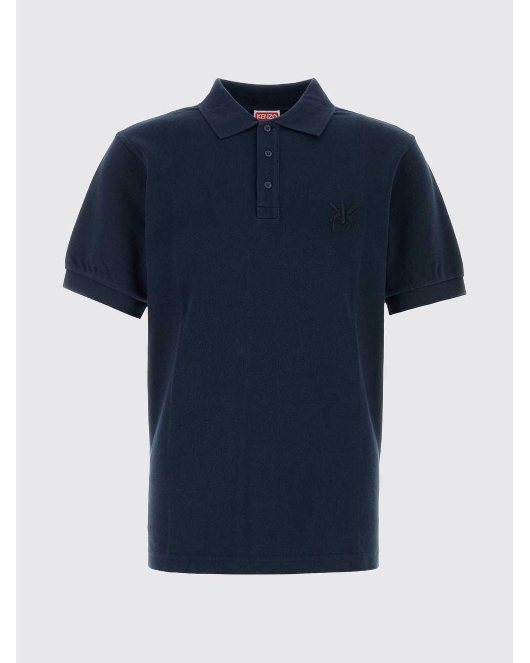 KENZO Blue Polo Shirt for men