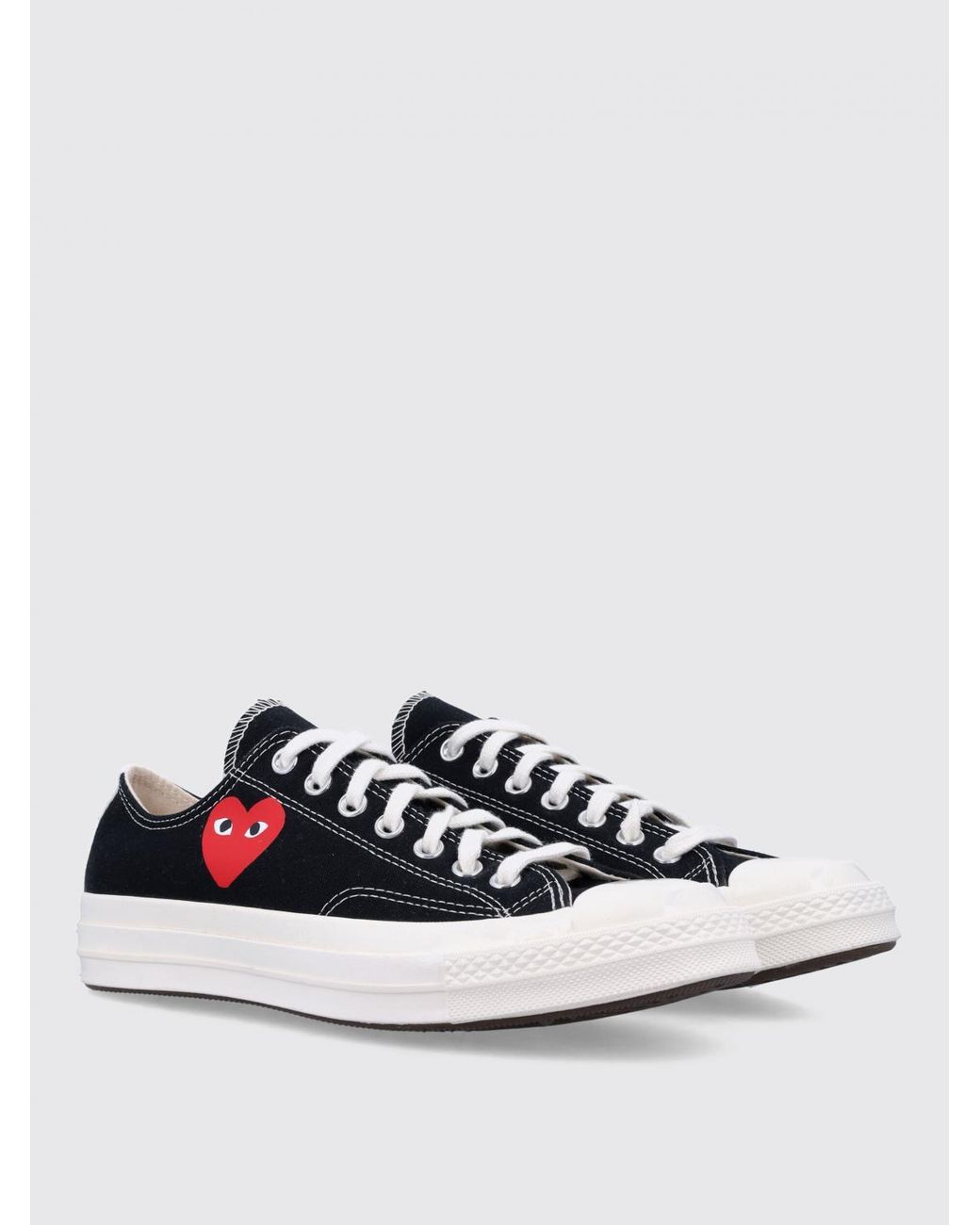 COMME DES GARÇONS PLAY White Comme Des Garçons X Converse Cotton Canvas Sneakers for men