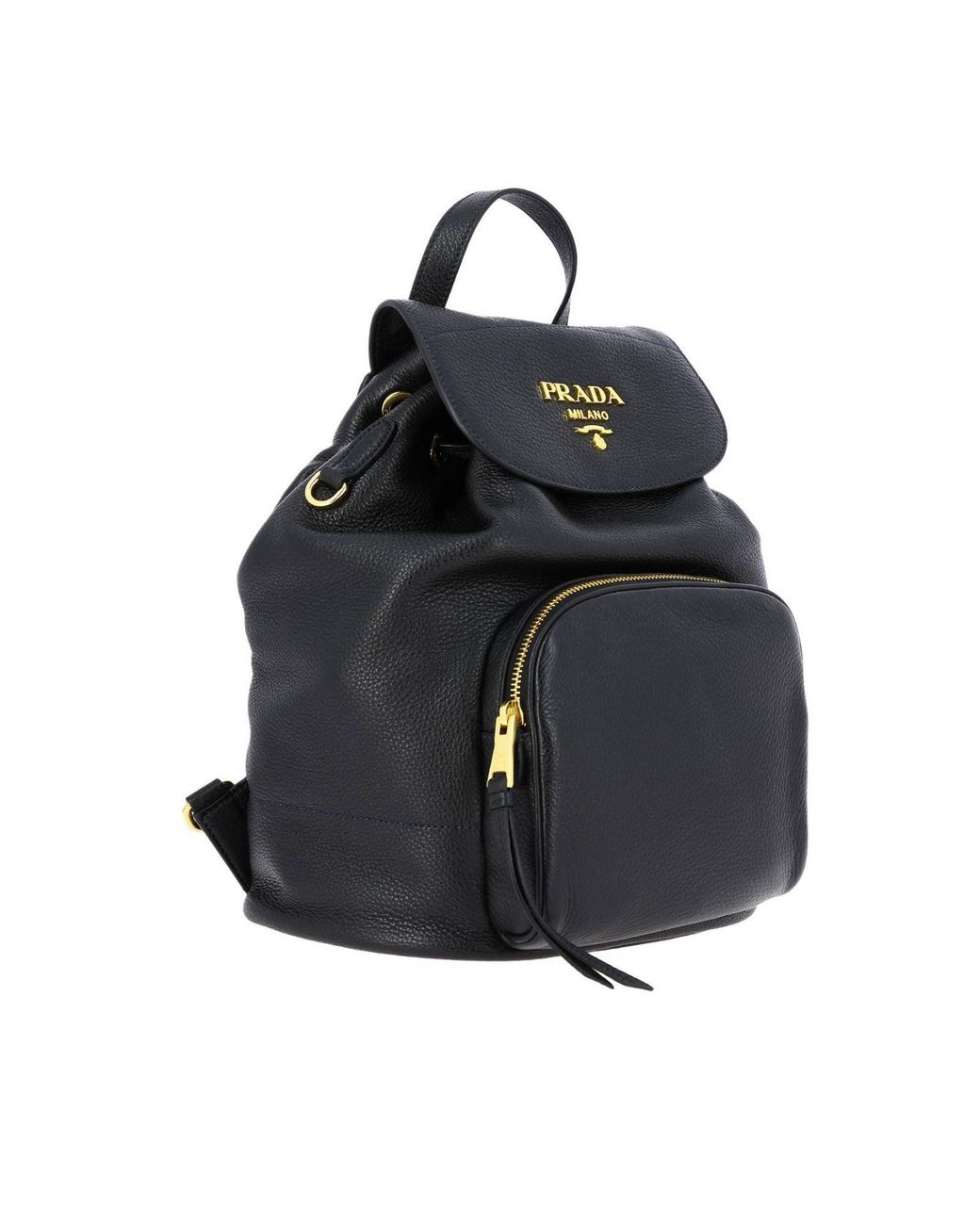 Authentic PRADA Black Nylon and Leather Backpack Bag Purse #55055 | eBay