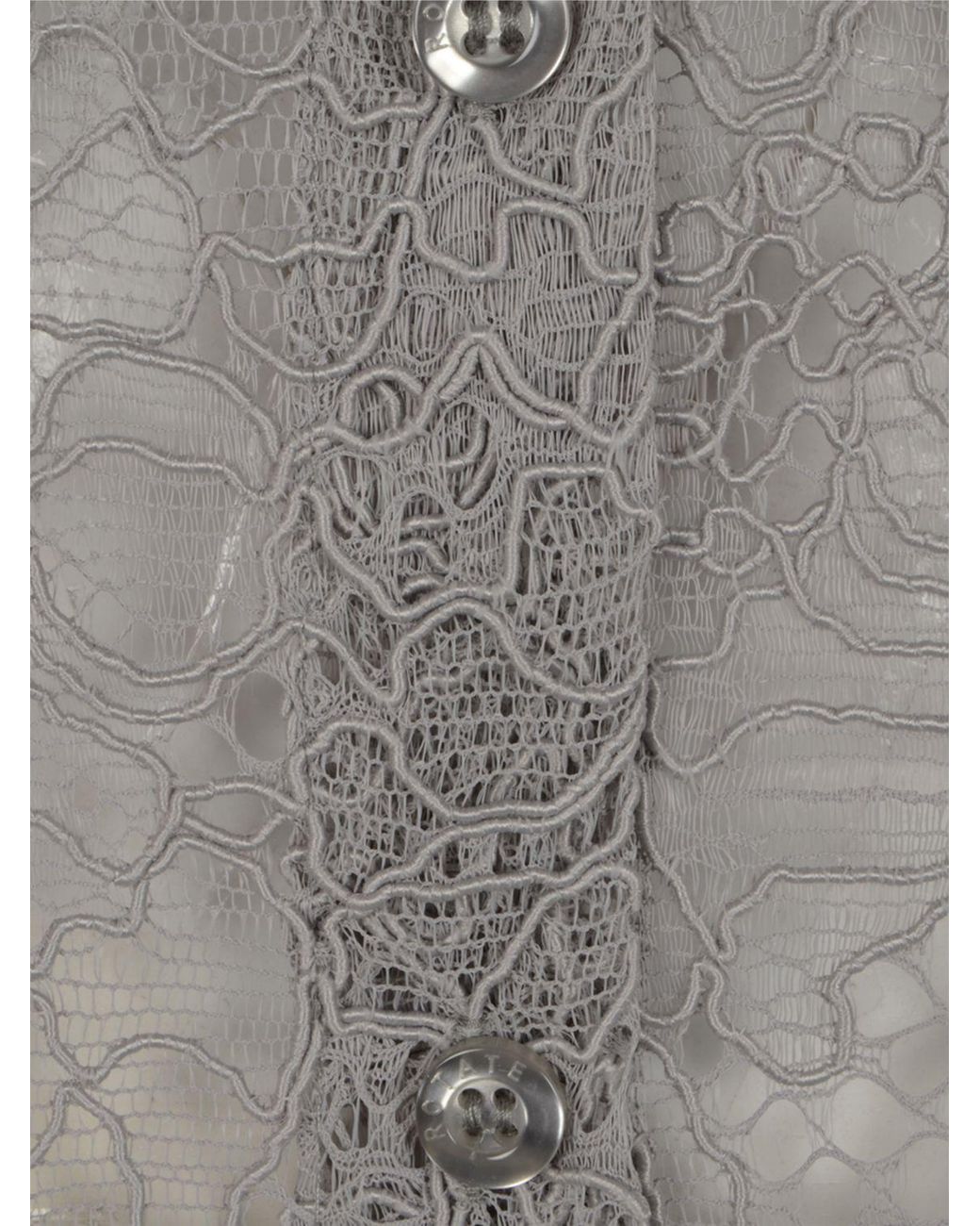ROTATE BIRGER CHRISTENSEN Gray Lace Shirt