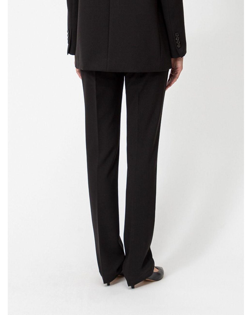 Twinset Black Mid-Rise Tailored Skinny Trousers