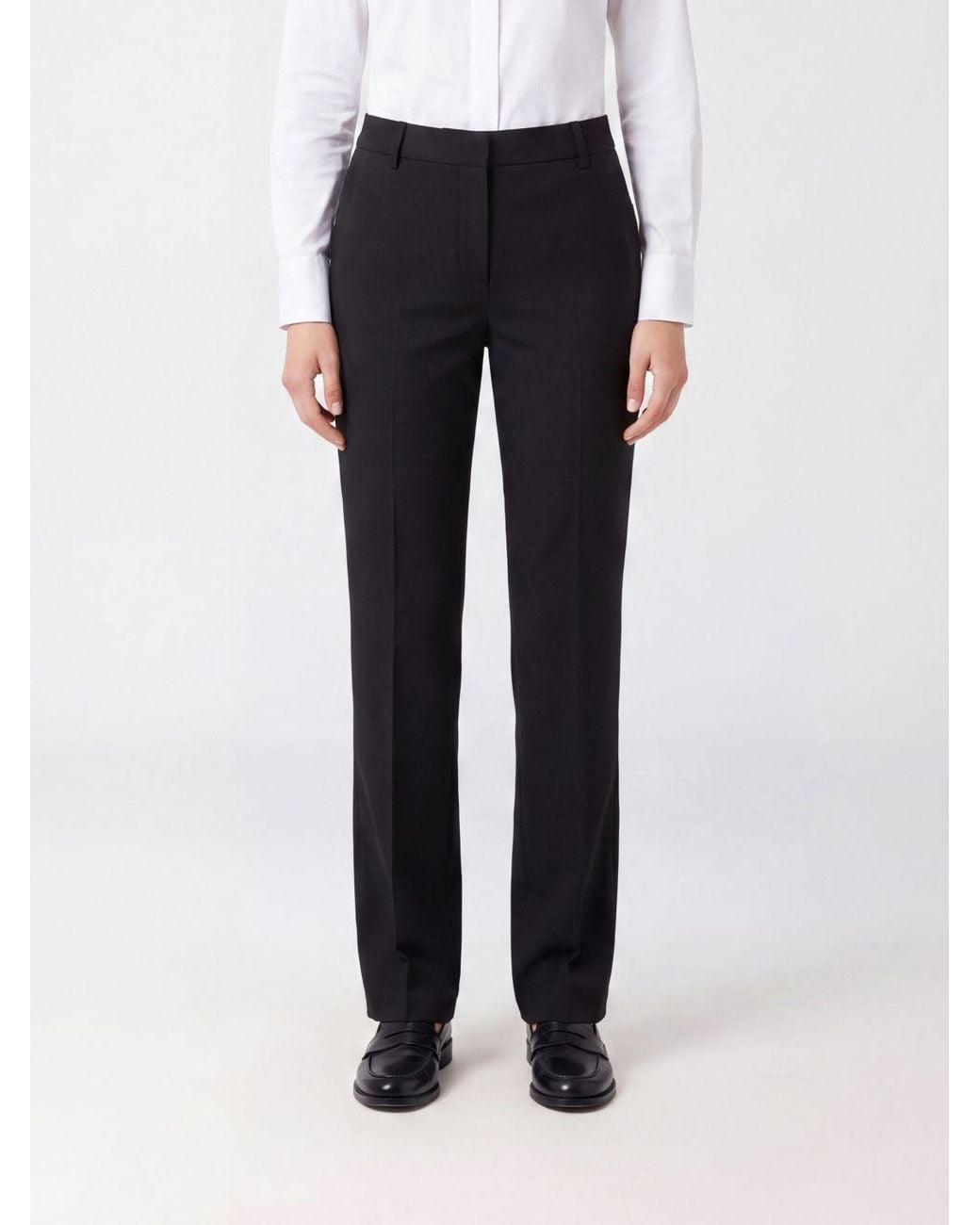 PT Torino Blue Mid-Rise Skinny Tailored Trousers