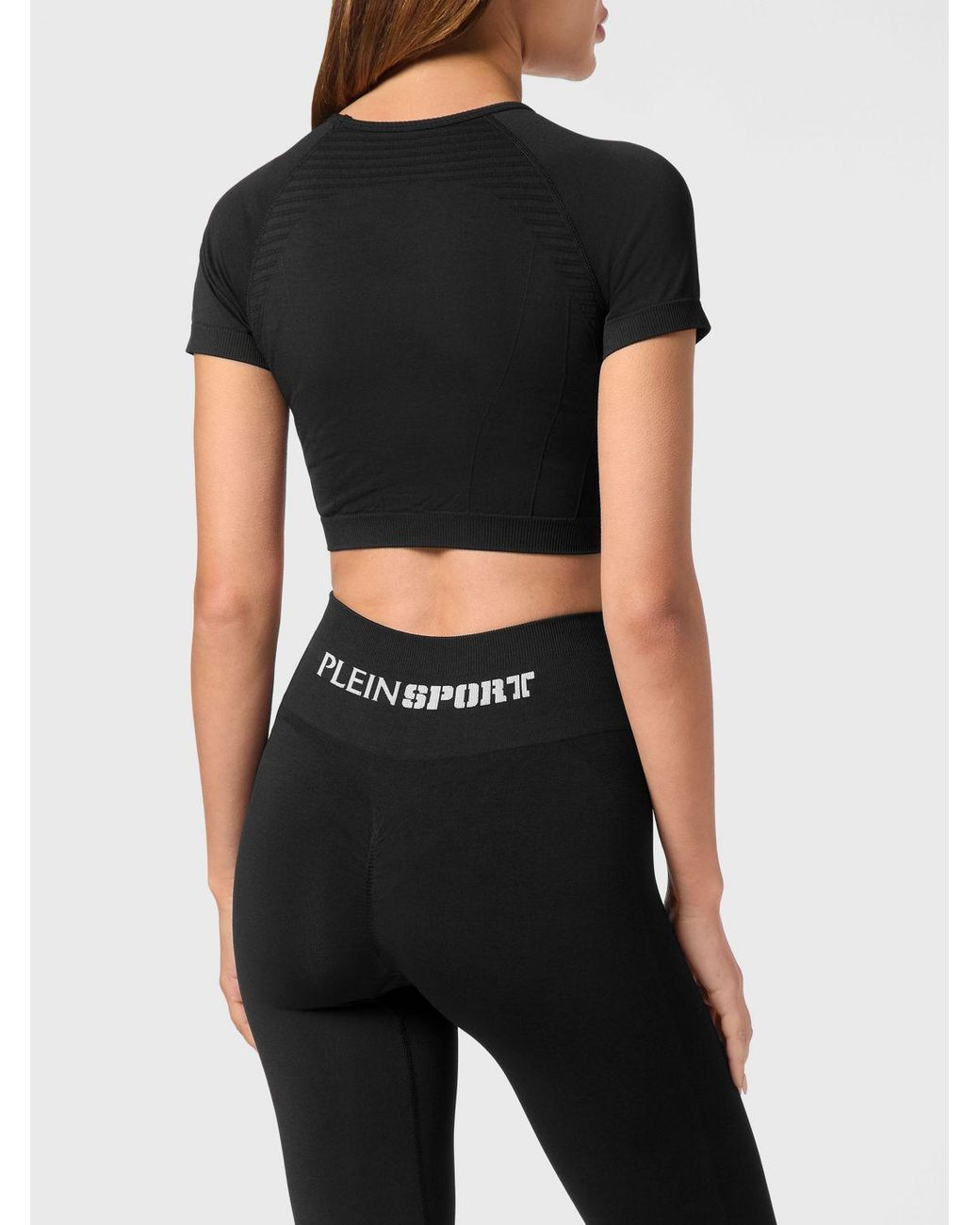 Philipp Plein Black Crop Top