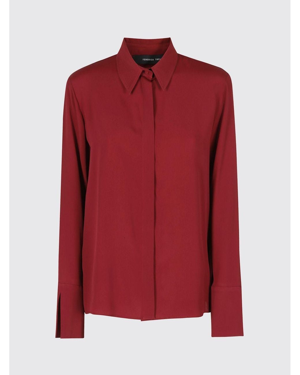 FEDERICA TOSI Red Slim Fit Shirt