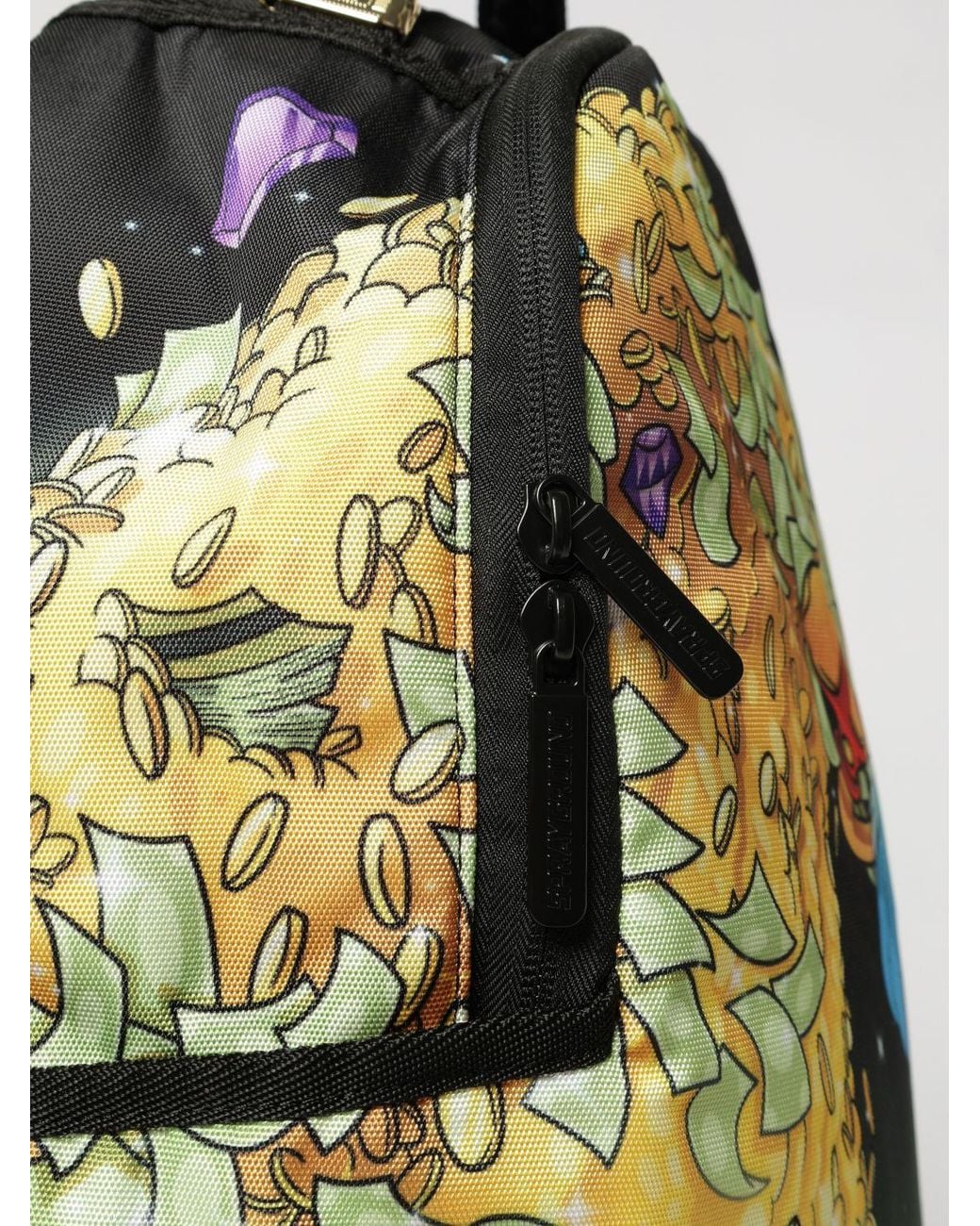 Sprayground Multicolor Hokusai Money Wave Graphic Print Backpack With Laptop Pocket for men