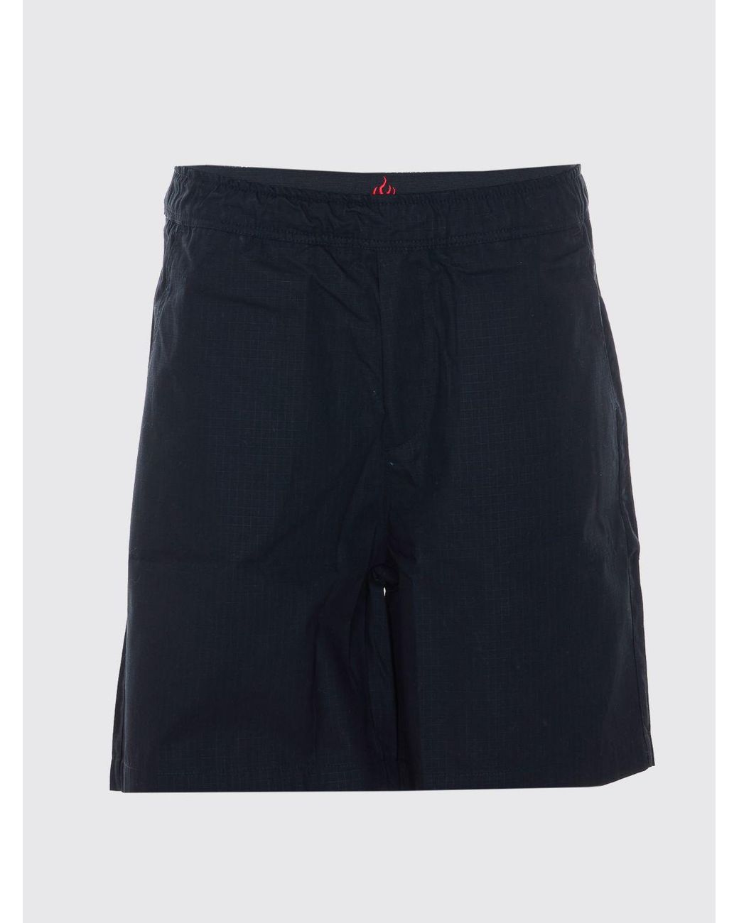 Vision Of Super Blue Cotton Chino Shorts With Elasticated Waist for men