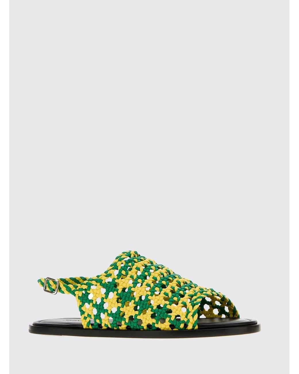 J.W. Anderson Green Heeled Sandal