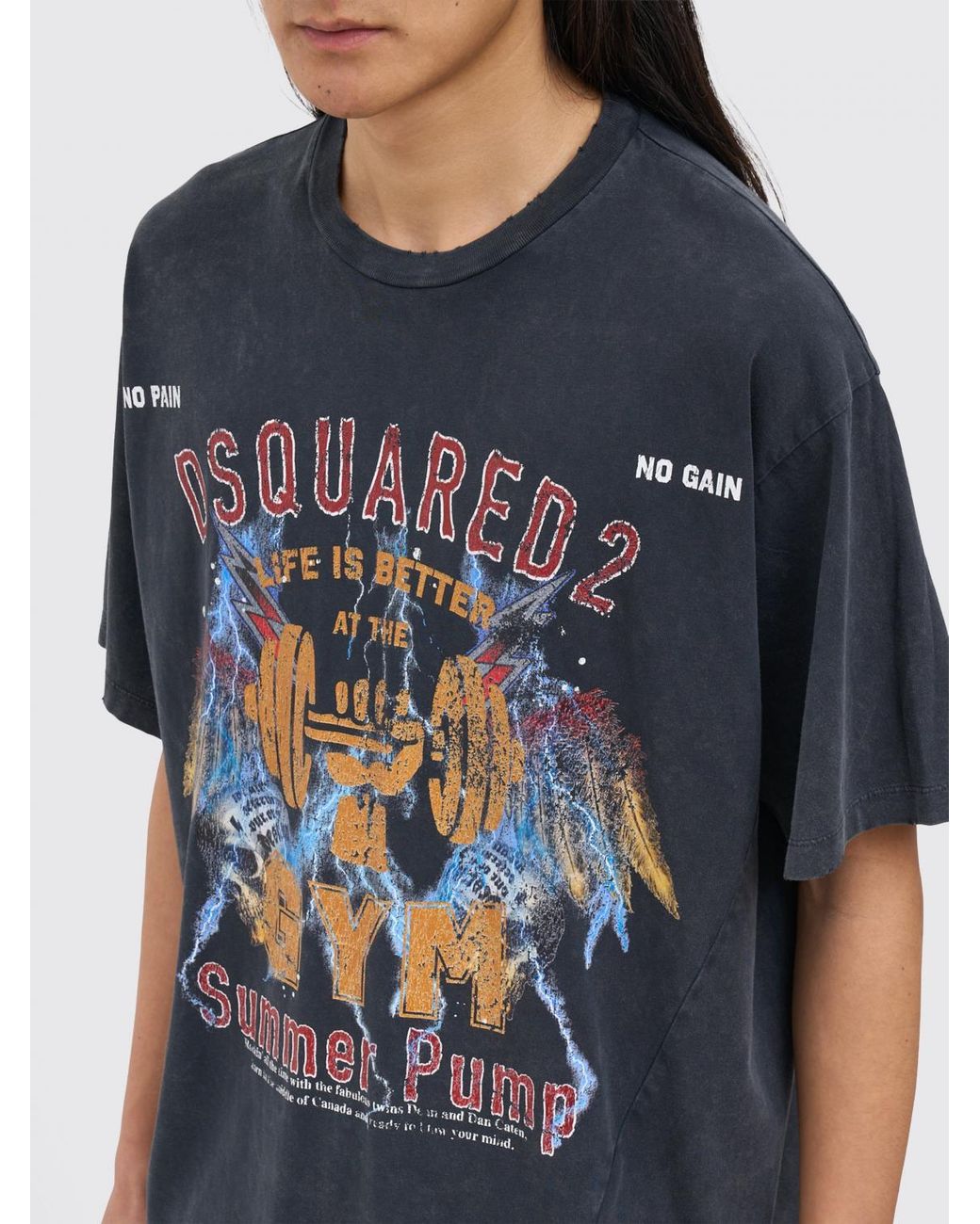 DSquared² Blue Iron Fit T-Shirt for men