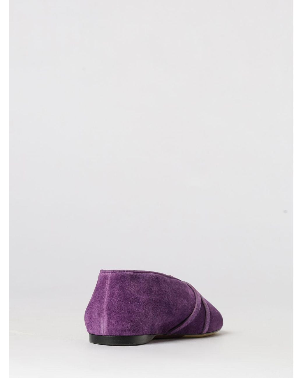 Moschino Couture Purple Suede Ballerina