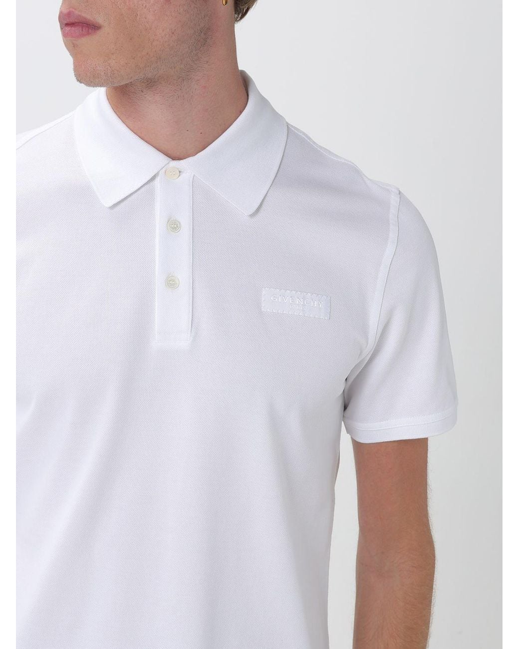 Givenchy White Polo Shirt for men