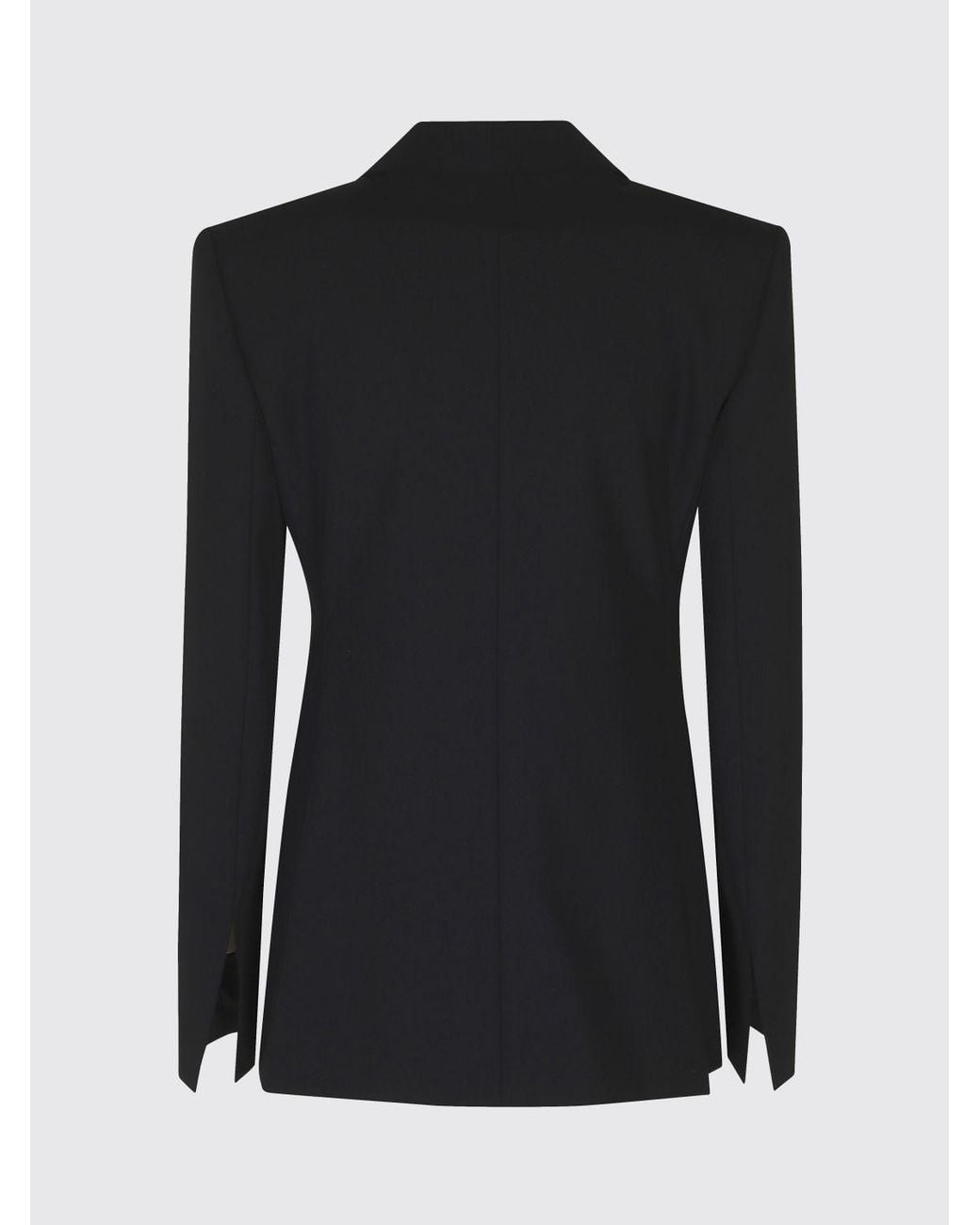 Alberta Ferretti Blue Slim Fit Single-Breasted Wool Blend Blazer With Shawl Collar