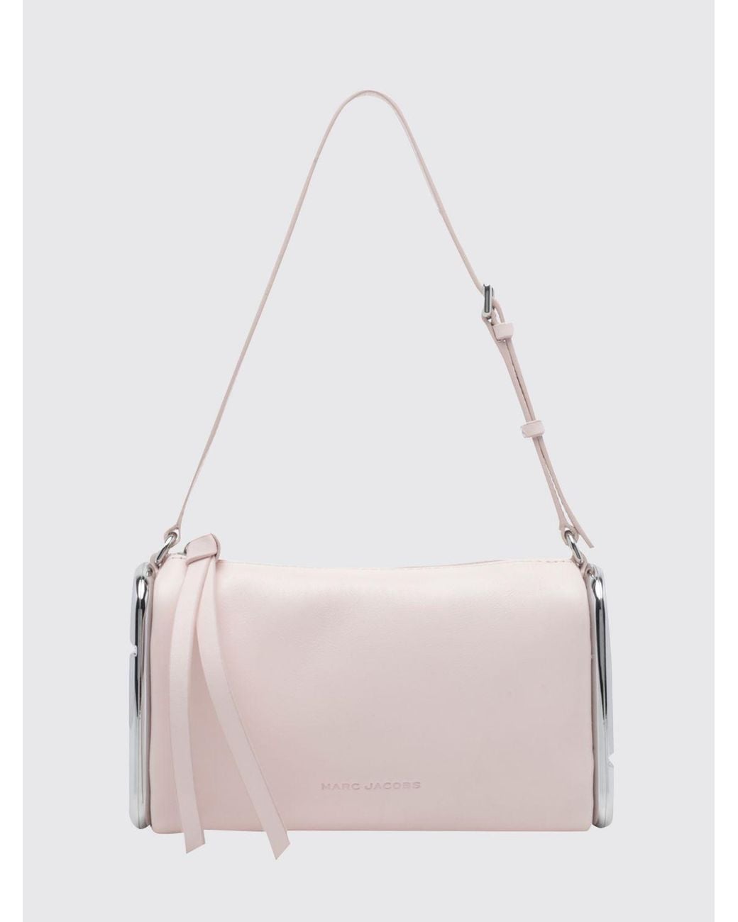 Marc Jacobs Pink Small Scene Leather Crossbody Bag With Laminated Double J Logo