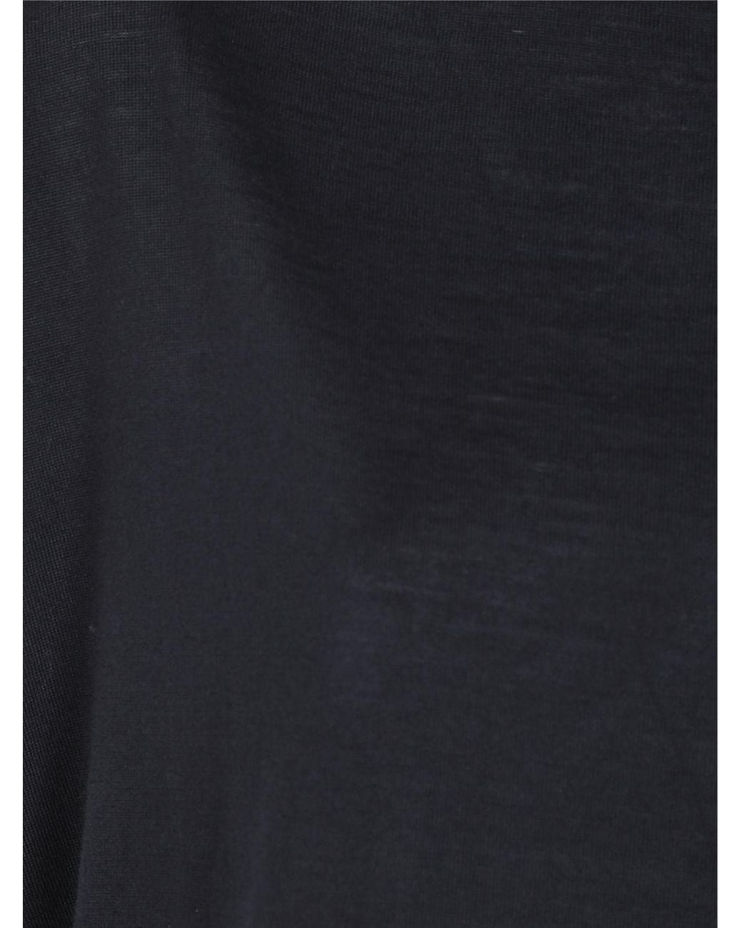 Mrz Black Short-Sleeved Virgin Wool Sweater With Boat Neck