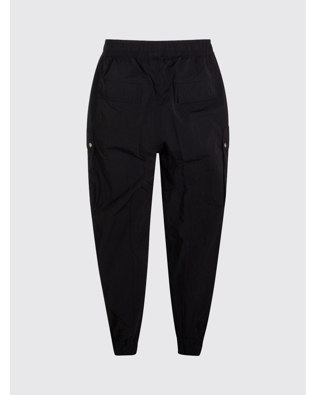 Thom Krom Black Technical Fabric Cargo Joggers With Drawstring for men