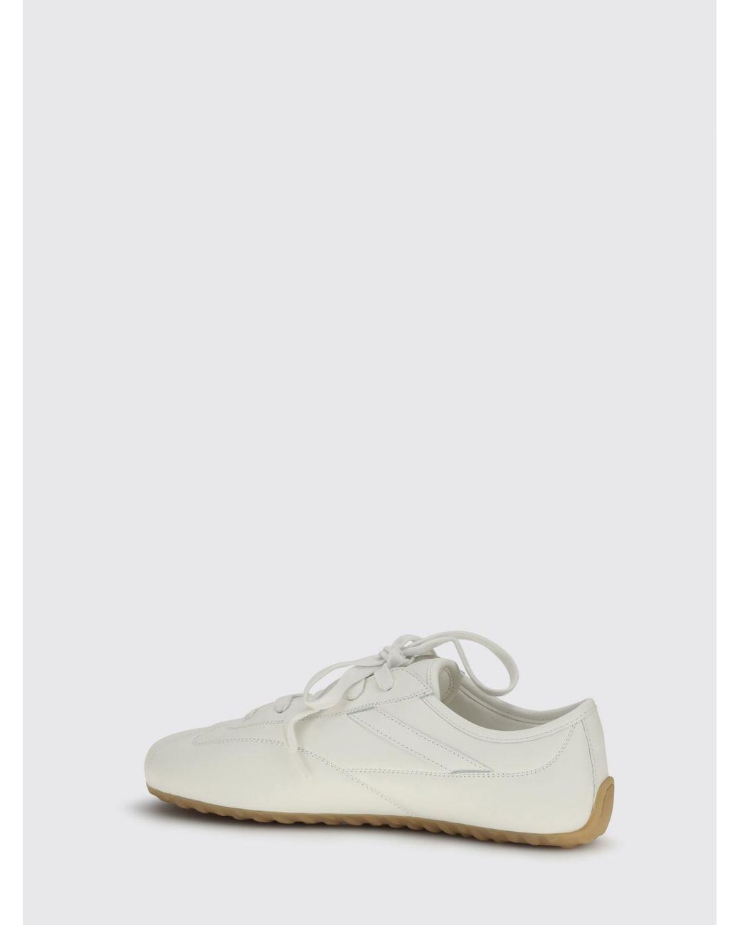 McQueen White Boxe Leather Sneakers for men