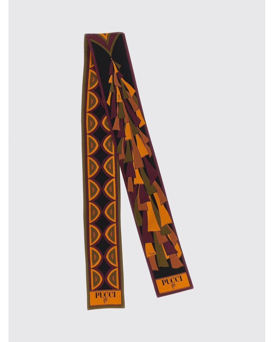 Emilio Pucci Brown Neck Scarf