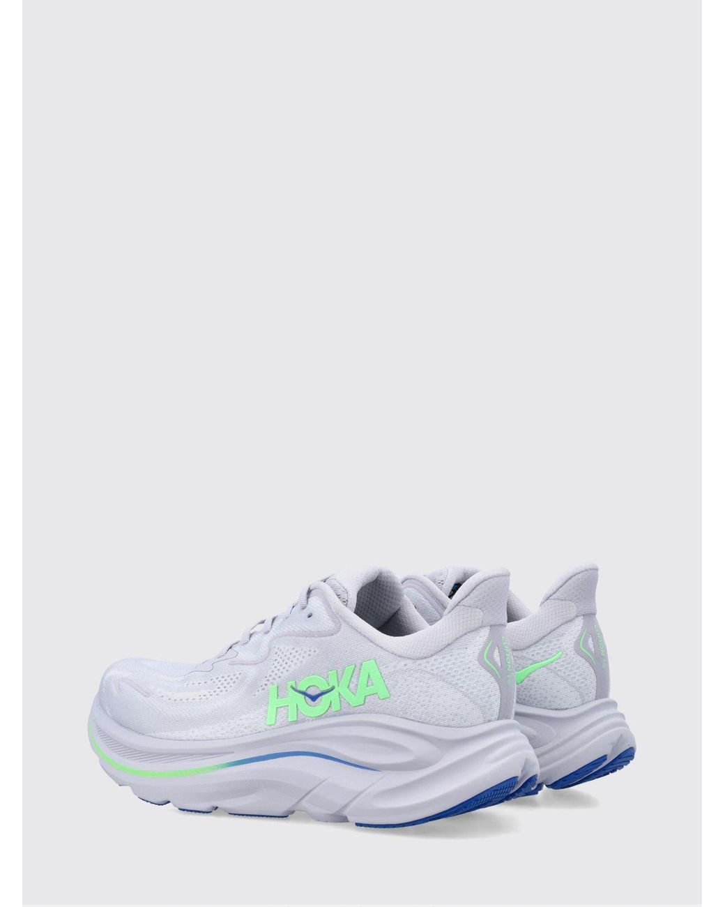 Hoka One One White Running Clifton Technical Mesh Sneakers for men
