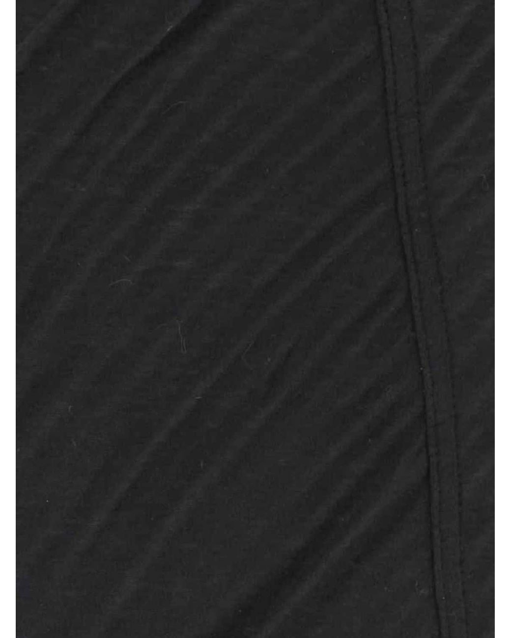 Rick Owens Black Long Off-The-Shoulder Sheath Dress