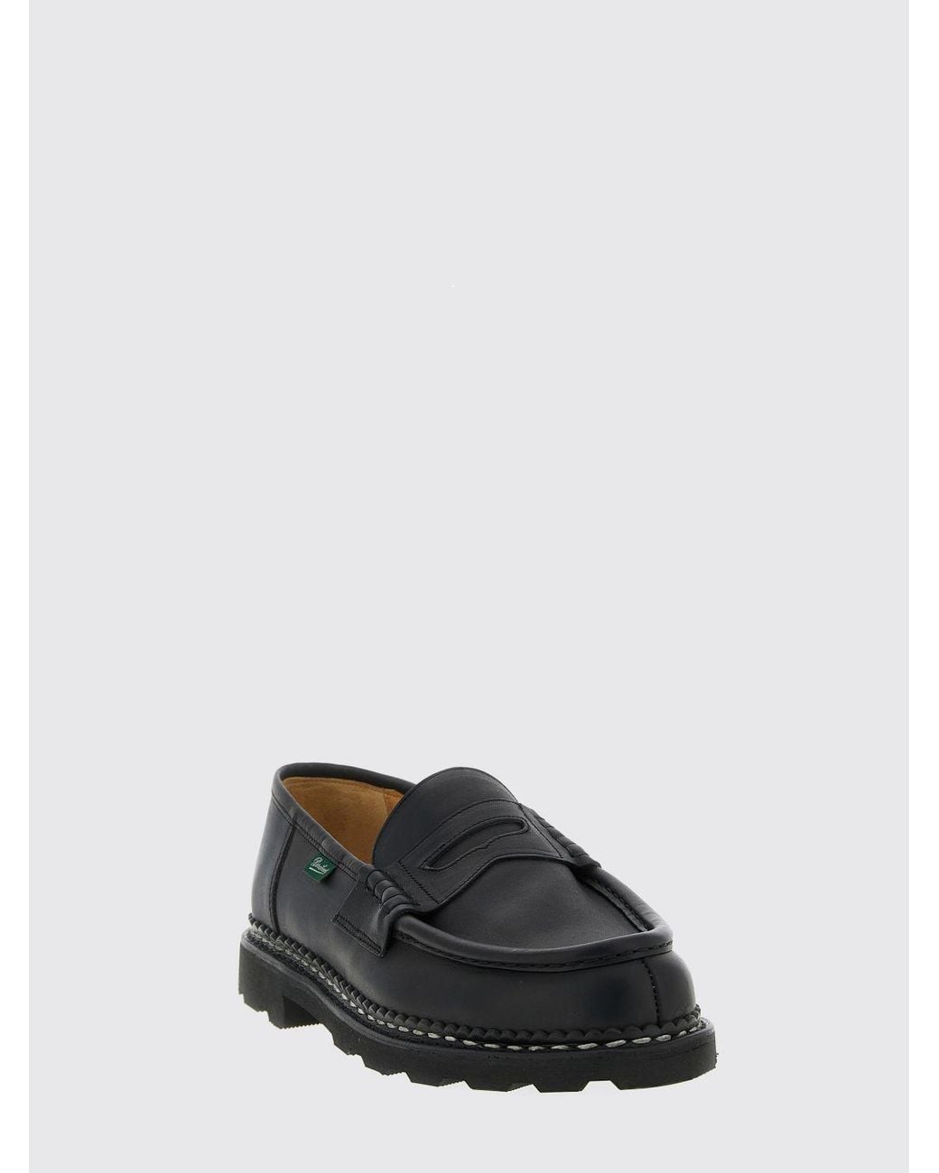 Paraboot White Reims Leather Loafers for men