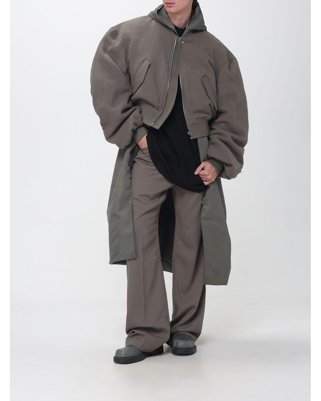 Rick Owens Gray Jacket for men