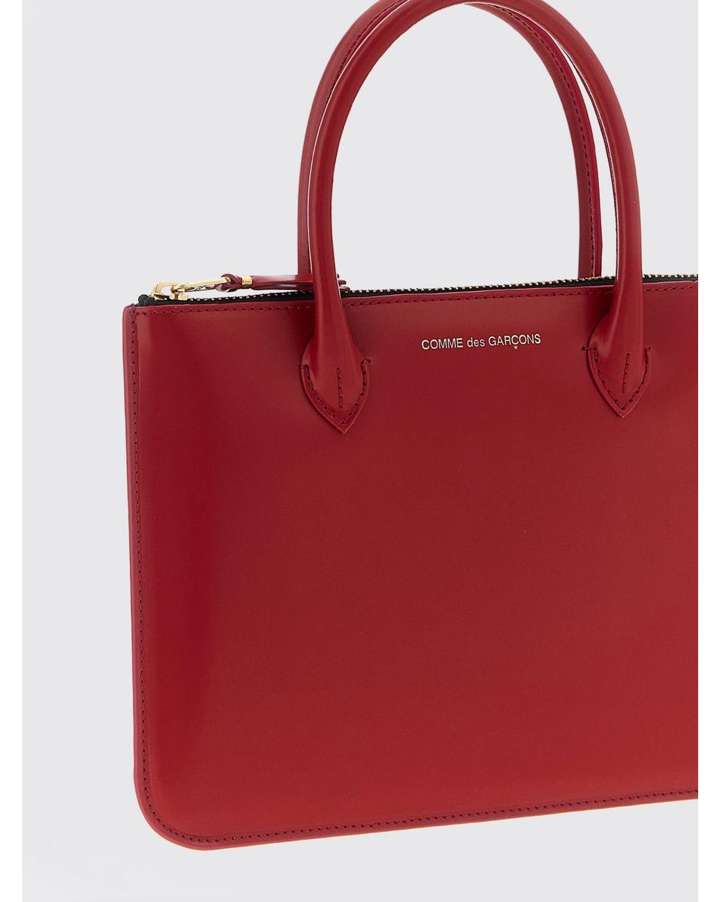 Comme des Garçons Red Leather Bag for men
