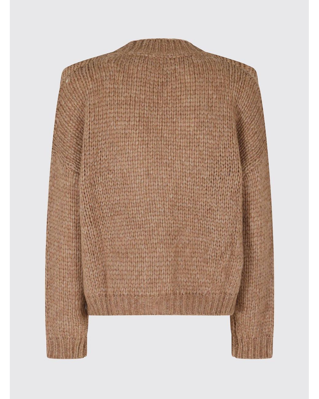 Roberto Collina Blue V-Neck Virgin Wool Cardigan With Dropped Shoulders