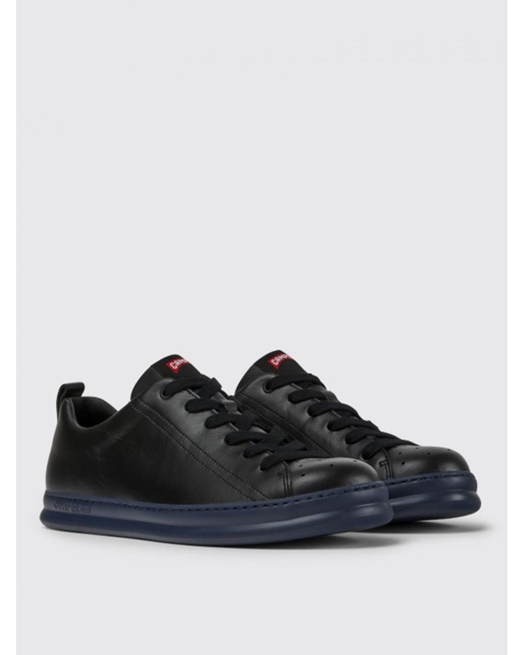 Camper Black Runner Sneakers In Leather for men