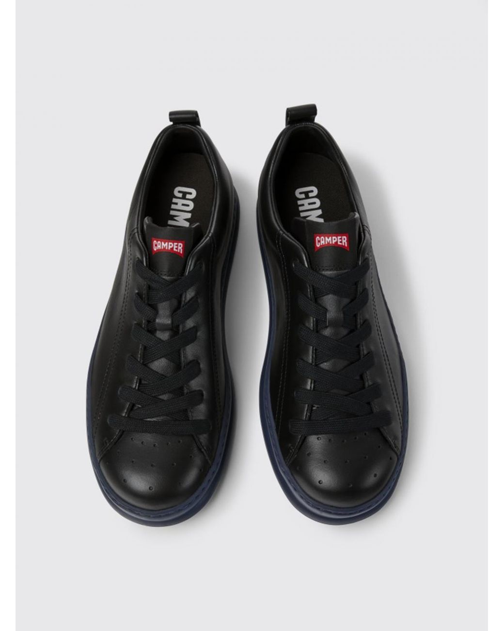 Camper Black Runner Sneakers In Leather for men