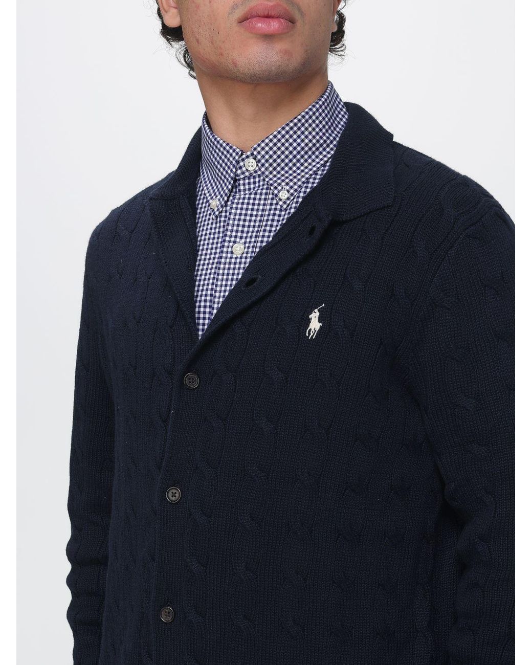 Polo Ralph Lauren Blue Cardigan for men