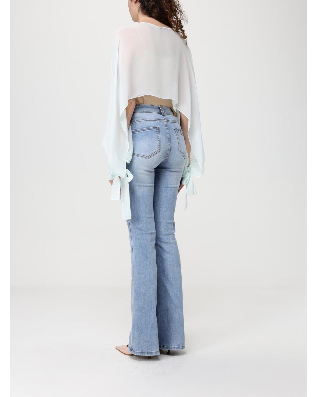 Twinset Blue Viscose Blouse