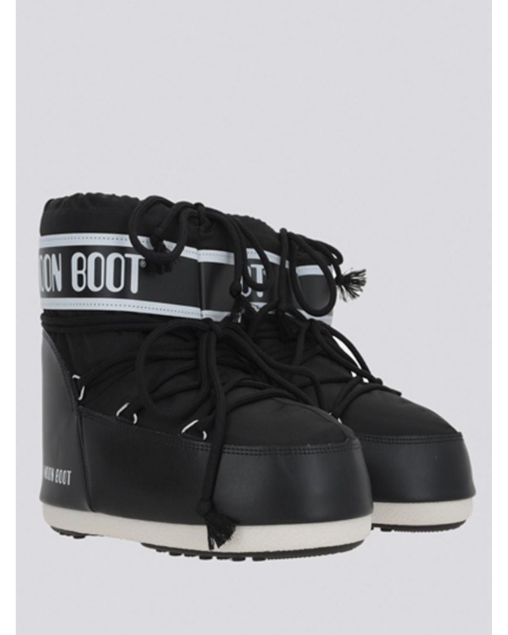 Moon Boot Black Flat Ankle Boots