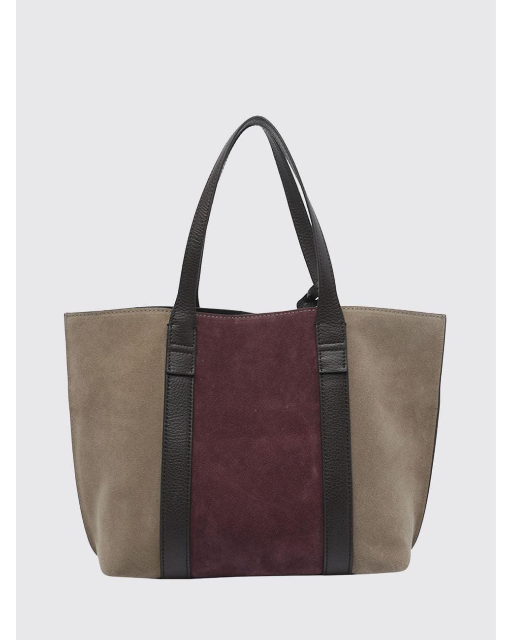 Hogan Brown Script Tote Bag