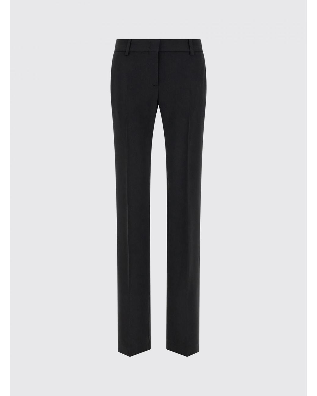 Ermanno Scervino Black Sartorial Straight-Leg Crêpe Trousers With A Slim Fit
