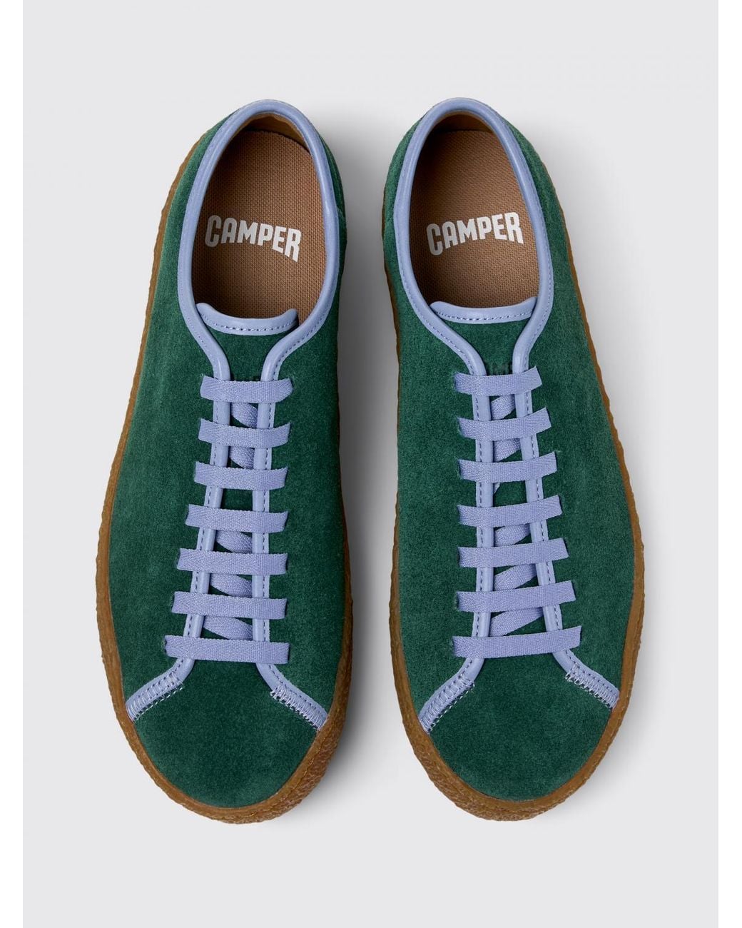 Camper Green Peu Terreno Suede Sneakers for men