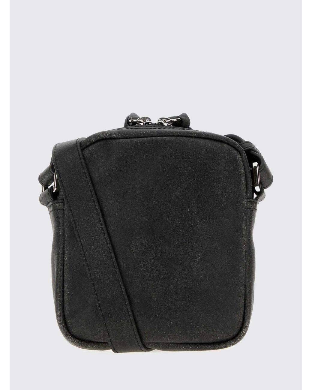 Vivienne Westwood Black Eton Mini Leather Crossbody Bag With Orb Logo