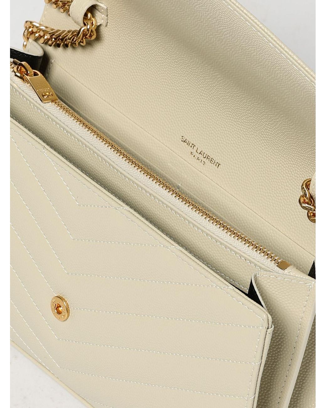 Saint Laurent Natural Cassandre Bag