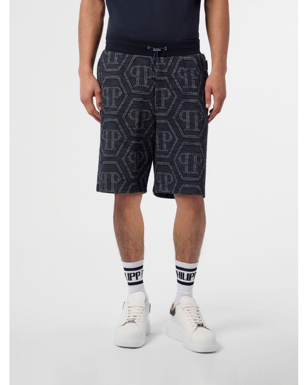 Philipp Plein Black Shorts for men