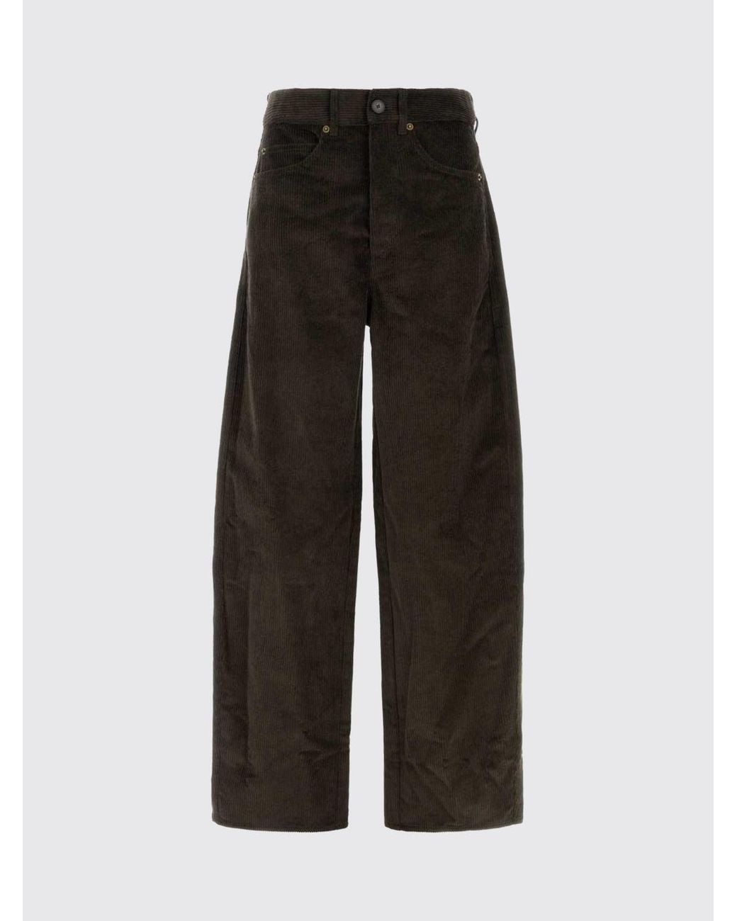 Soeur Black Wide-Leg Five-Pocket Corduroy Trousers