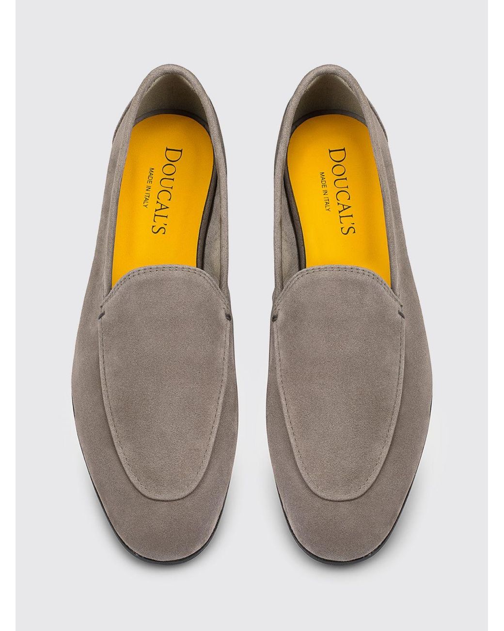 Doucal's White Suede Loafers