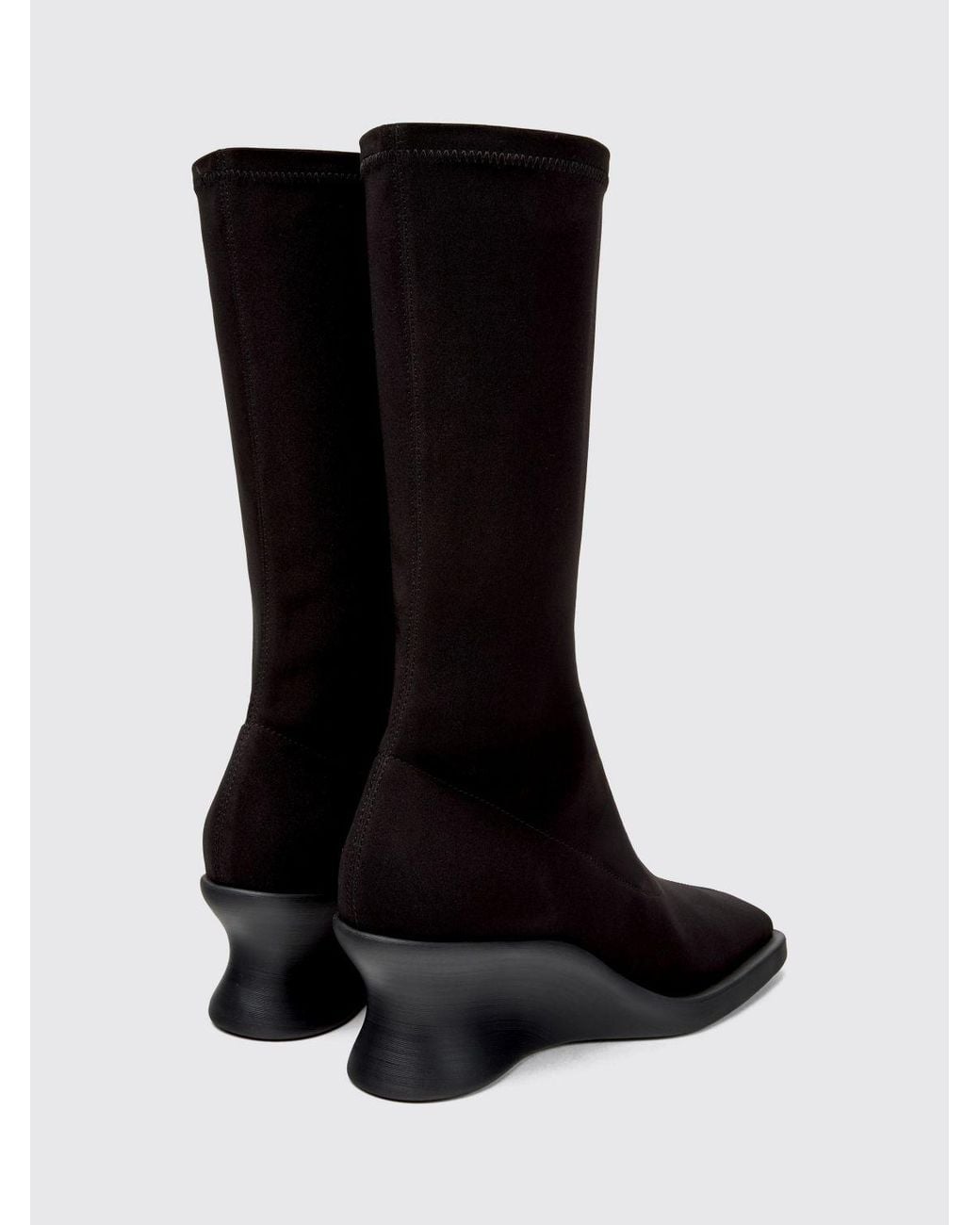 Camper Black Flat Ankle Boot
