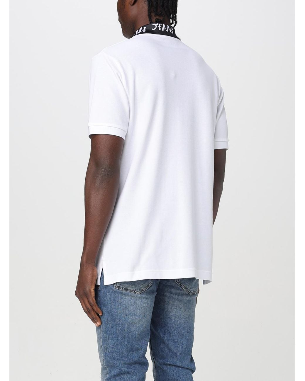 Versace Jeans Couture White Polo Shirt for men